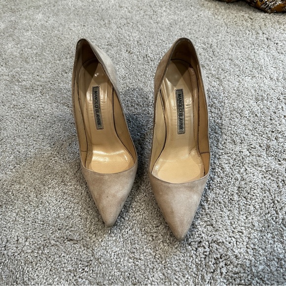 Escarpins Manolo Blahnik BB 105 En Cuir Verni Marron - Pointure 39.5 IT / 9 US - Neuf Avec Boîte